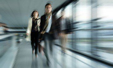 Passengers at an airport