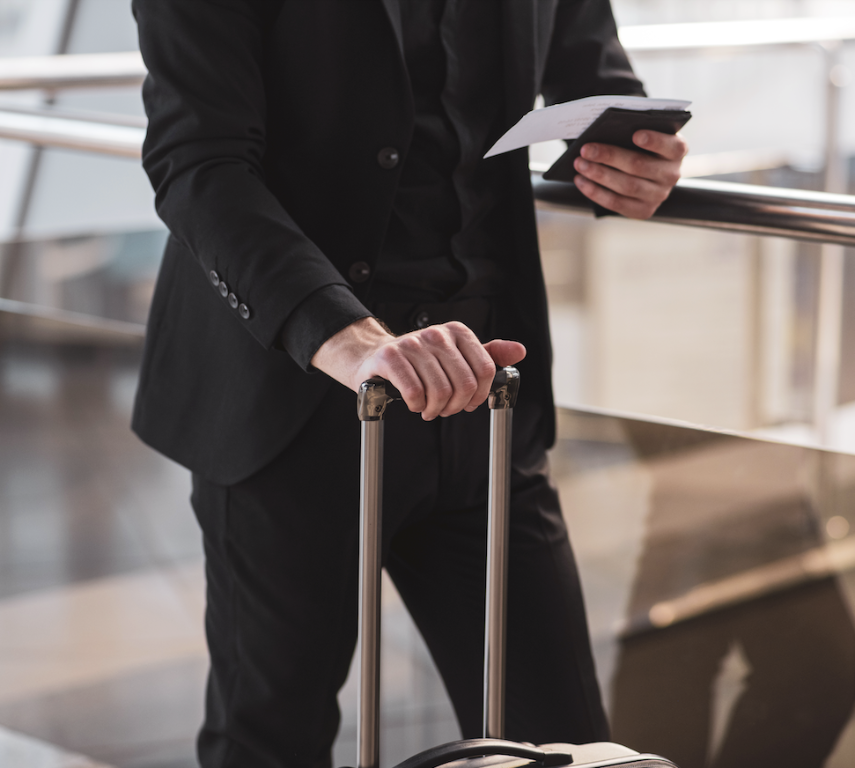 Passenger at airport