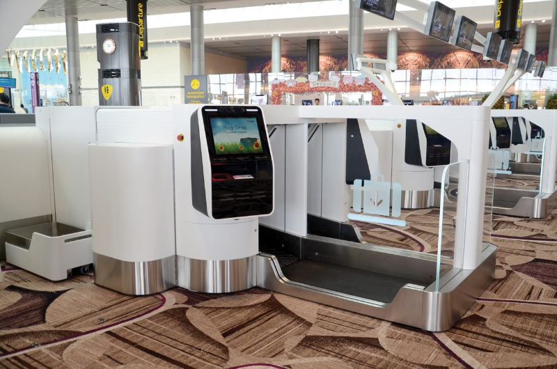 A Series 7 Auto Bag Drop at use in a world's top airport.