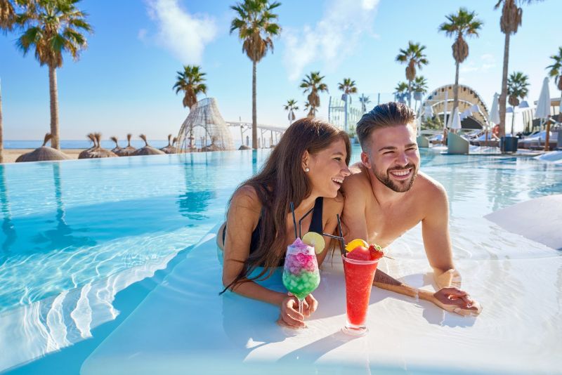 cocktail by pool