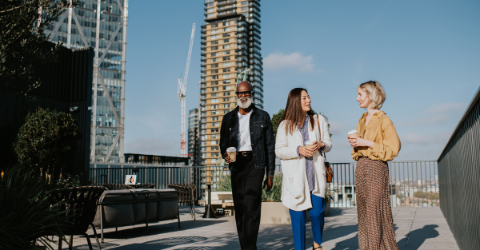 Man walking with a suitcase