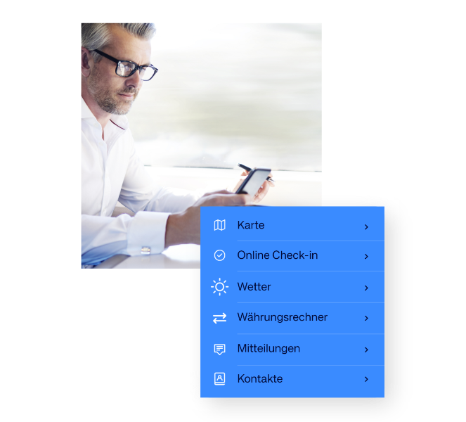 Amadeus Cytric mobile app für Geschäftsreisen