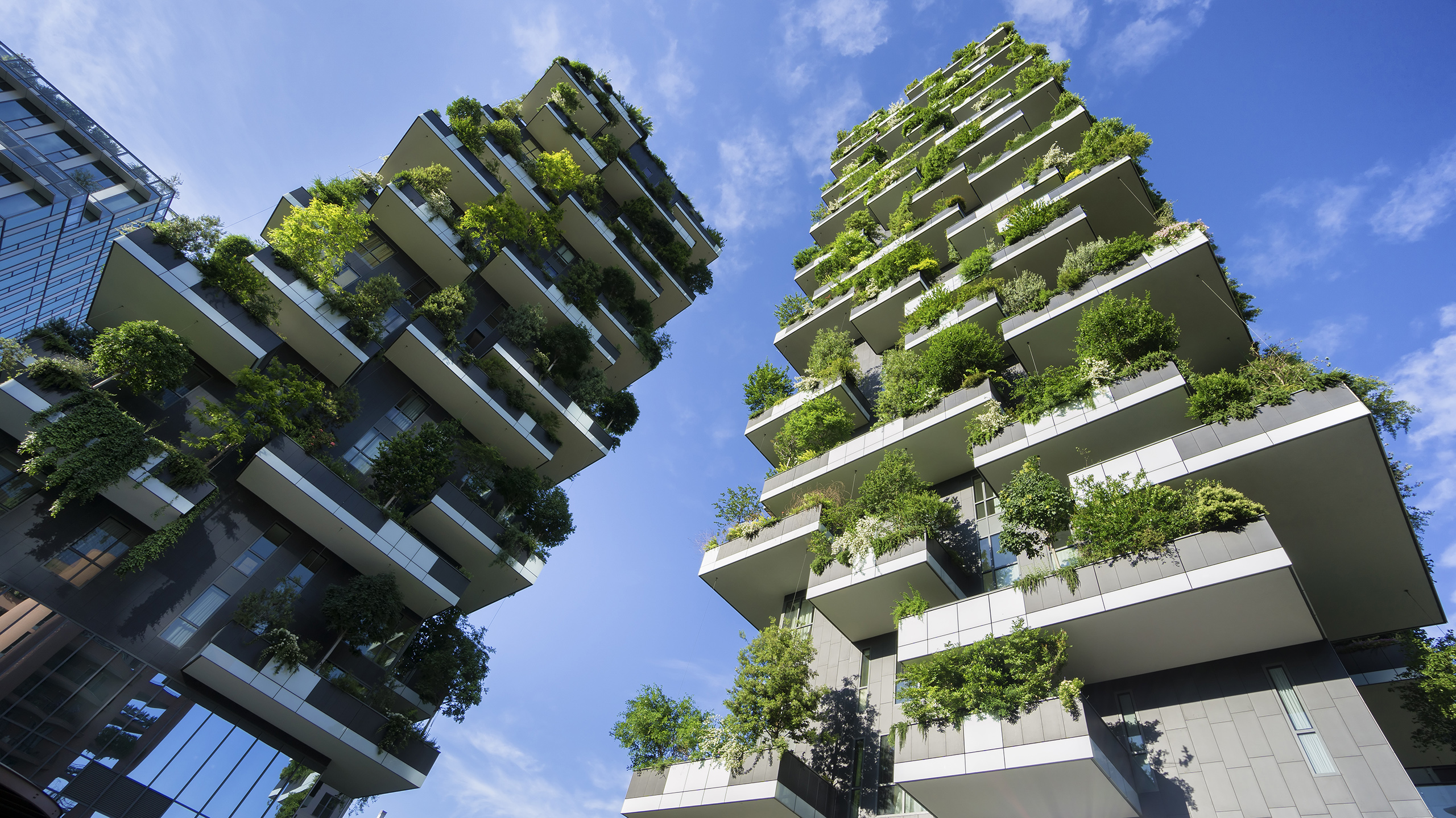 Bosco verticale (вертикальный лес), Милан, Италия.